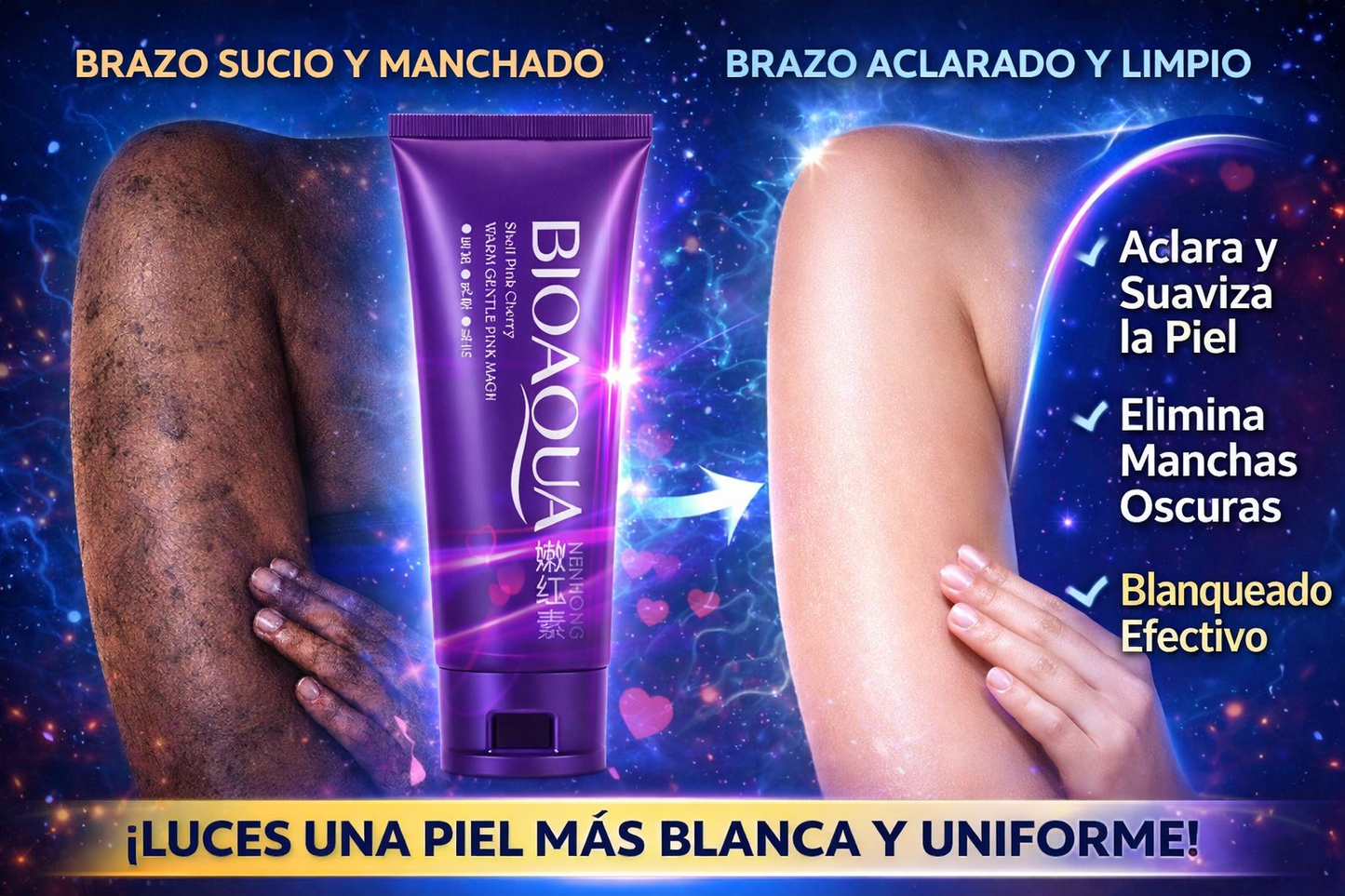 Aclarante bioaqua aclara en un instante