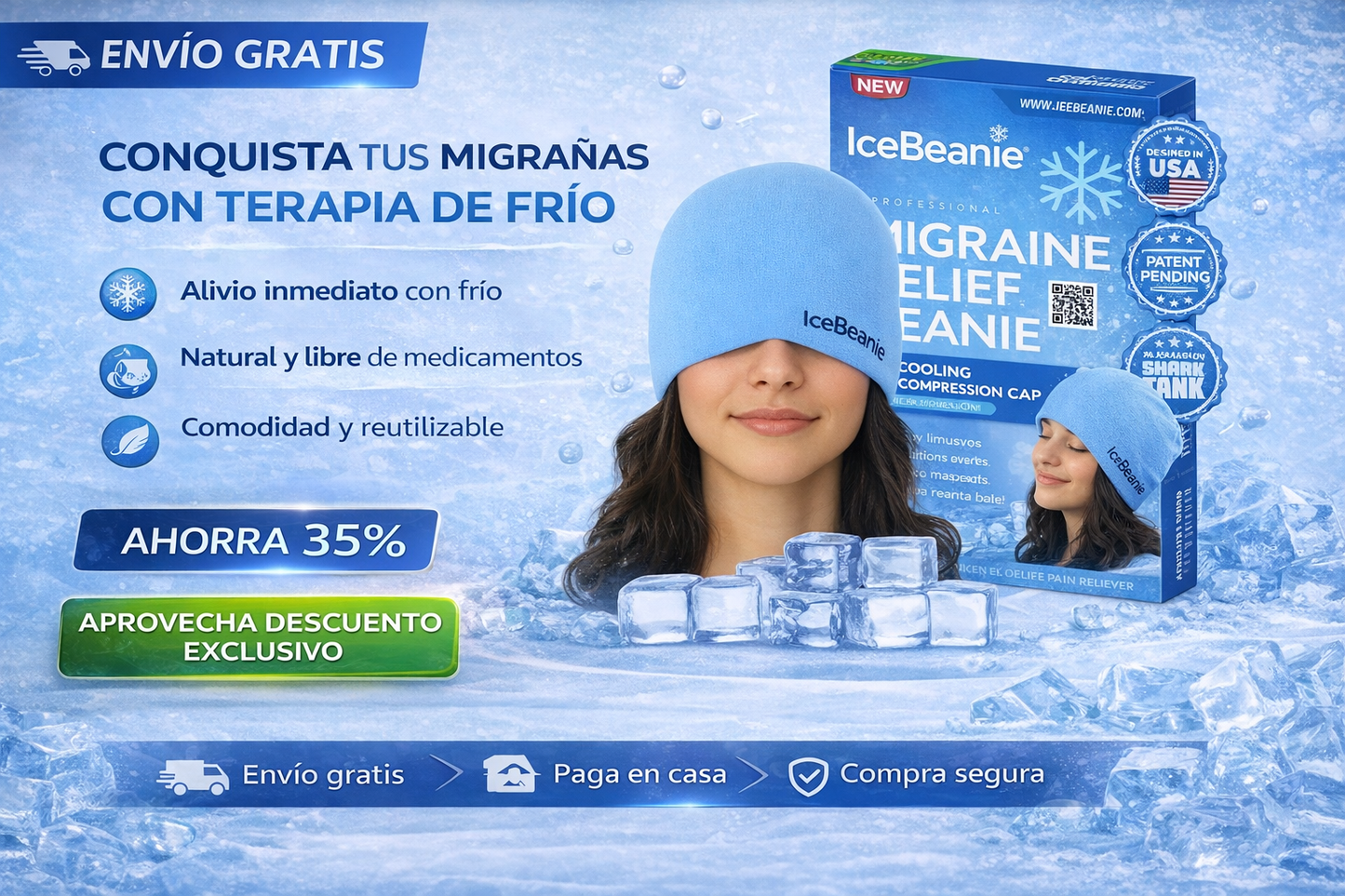 GORRO TERAPEUTICO MIGRAÑA-ANTIESTRES