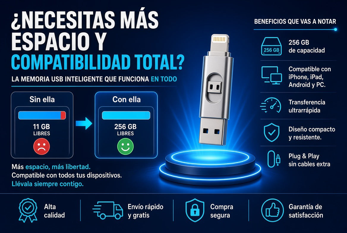 No llores más por espacio obtén 256 Gigas al instante