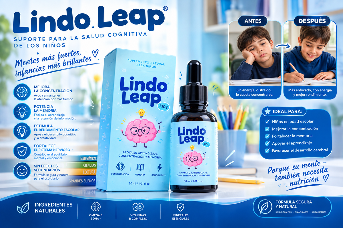 Lingoleap Soporte para la salud cognitiva de tu hijo 50% Descuento solo hoy