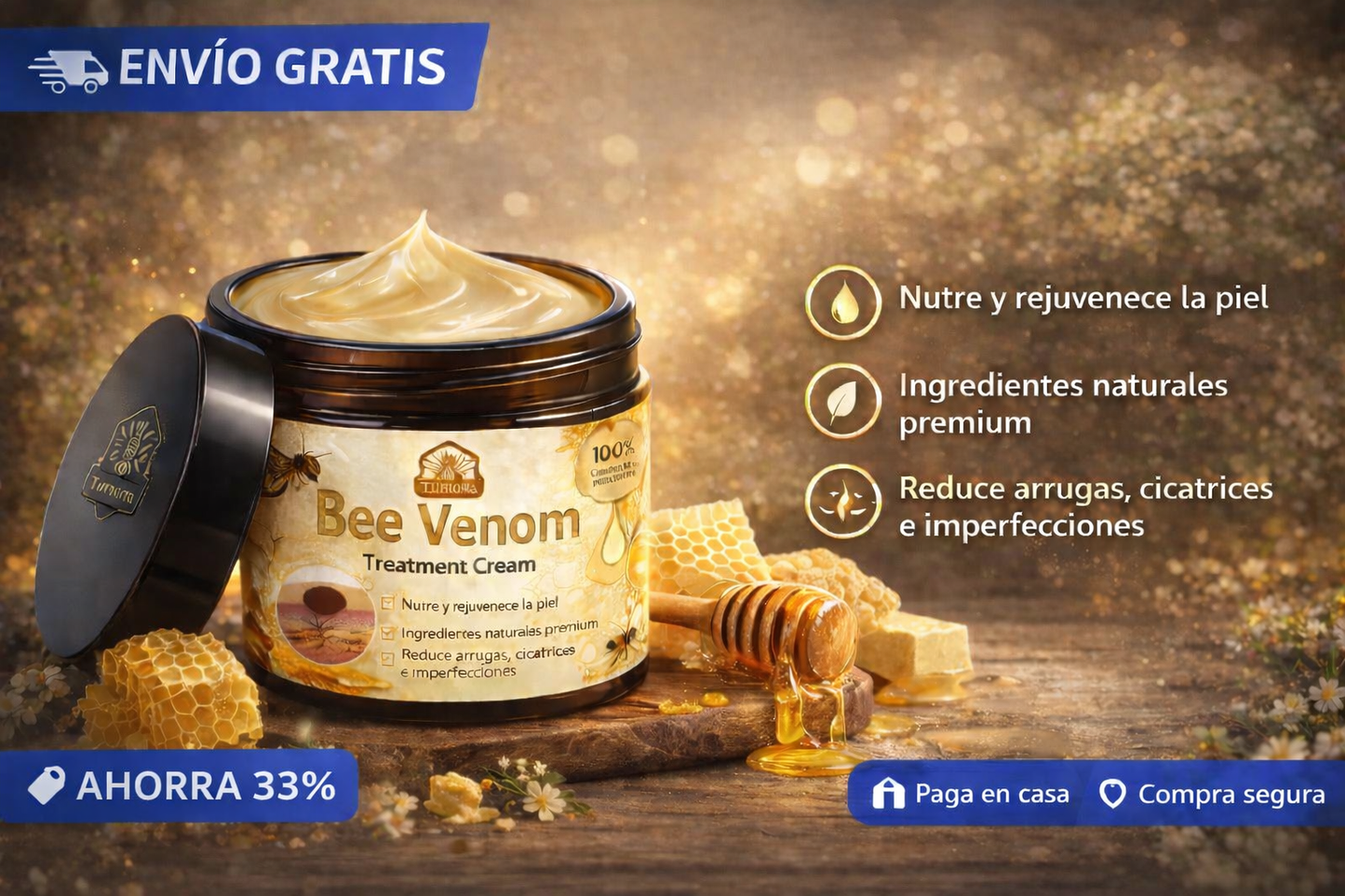 Veneno de abeja Elimina las verrugas Ya (Compra ahora con 20% descuento)
