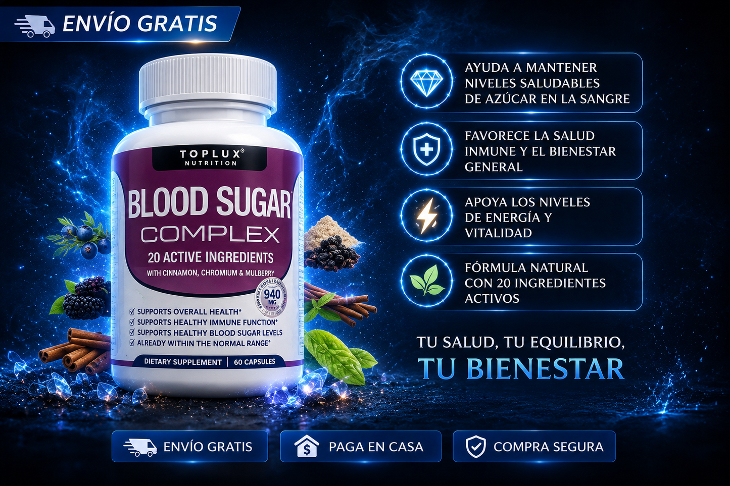Blood Sugar Disminuye tus niveles de azucar