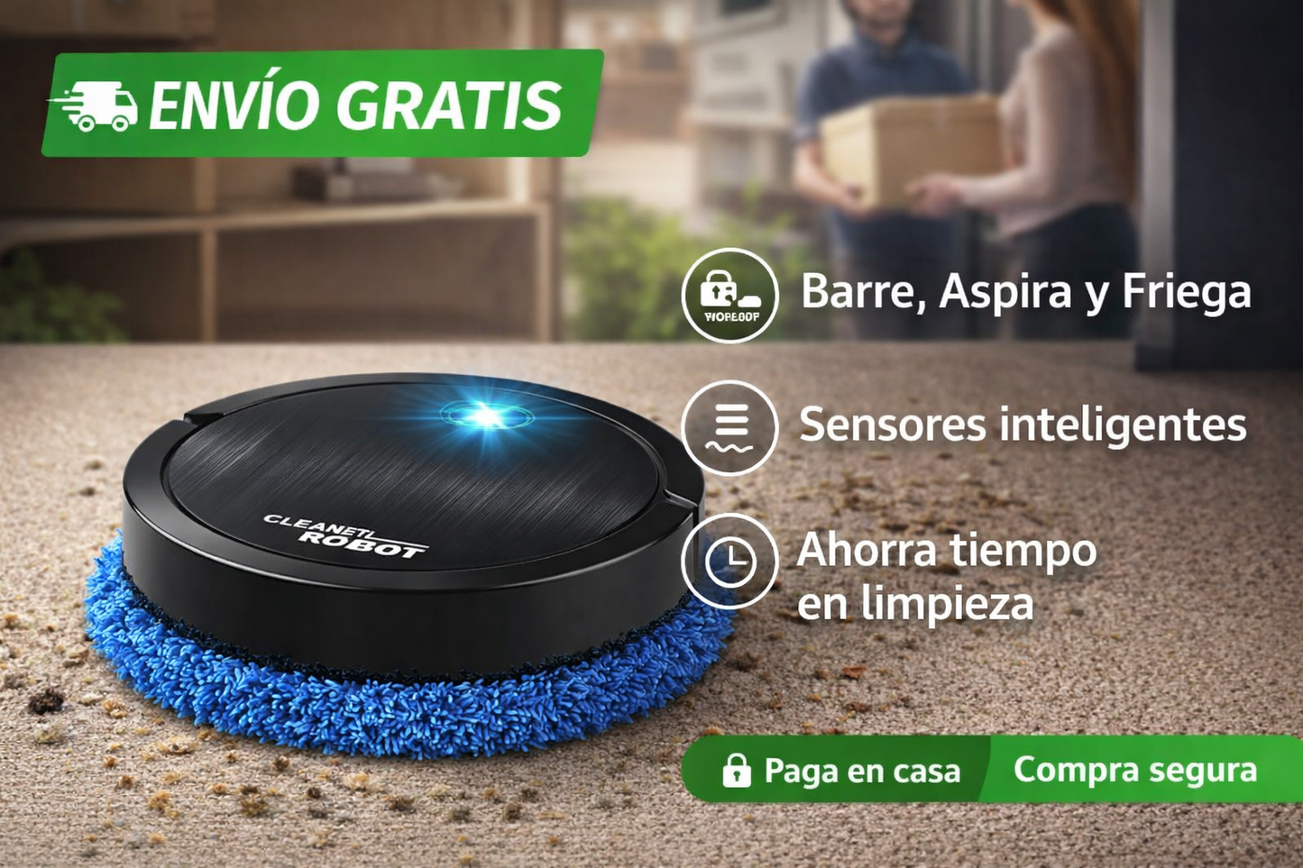 Aspiradora Inteligente XM 12 Smart 3 en 1