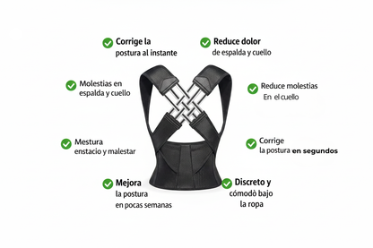Corector de postura alivia al instante